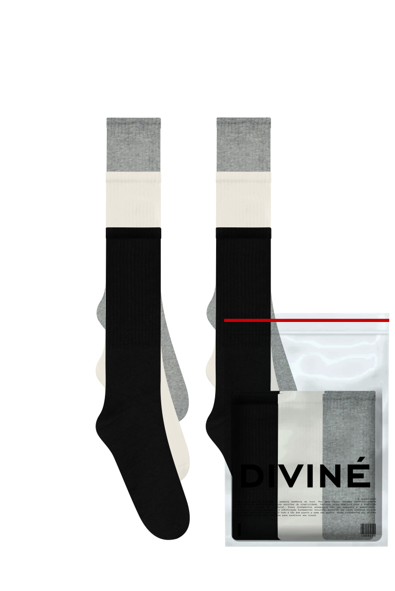 SS1© Regular-fit "Crew" Socks in Blend Cotton (pk)