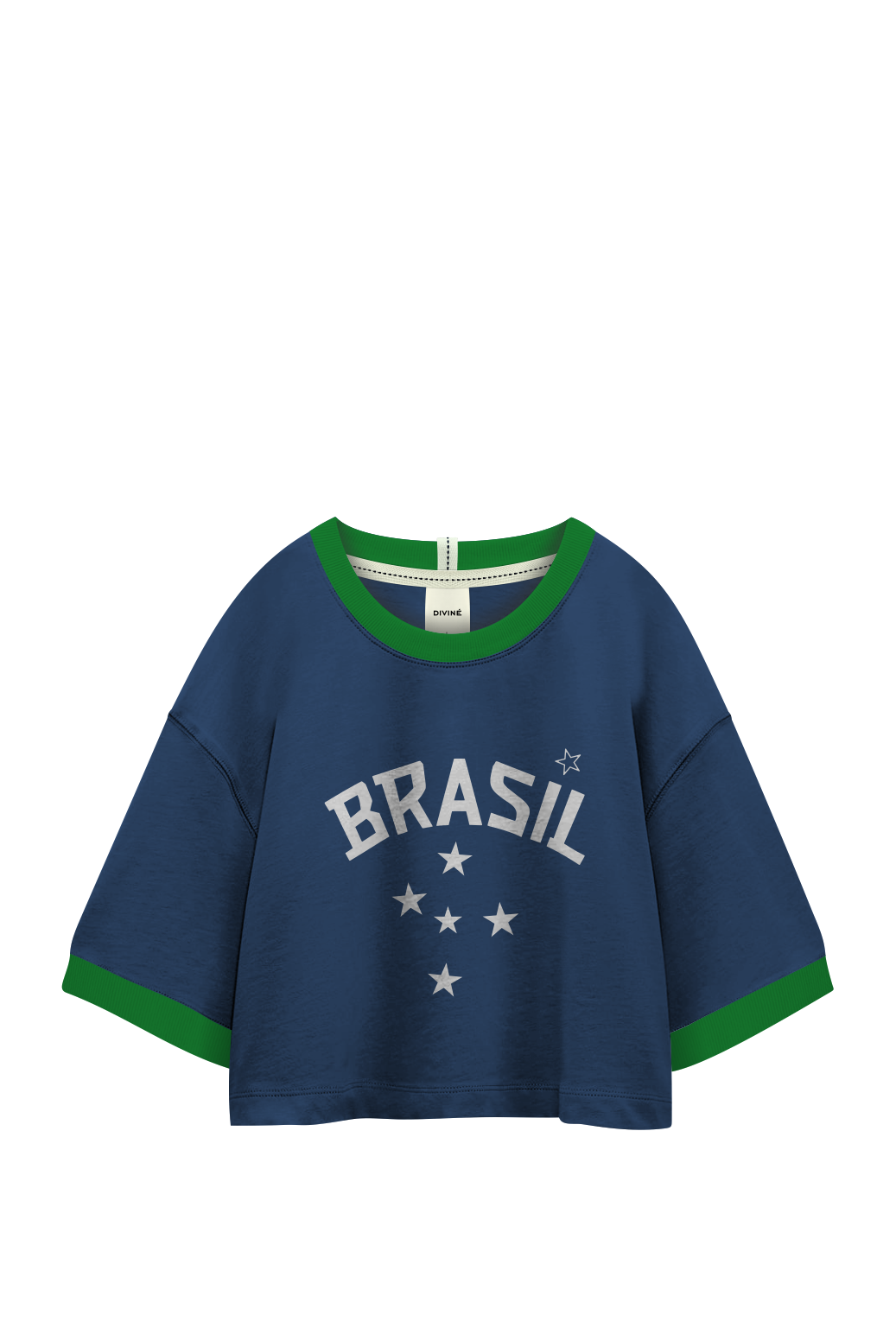 COP© Boxy-fit "5's Stars" tee in Cotton